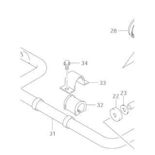 Guma stabilizatora 61652-31G20 KingQuad Suzuki