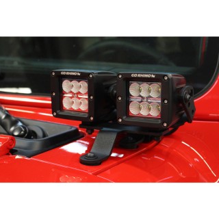 Mocowania lamp LED 3x3" pod szybą Dual Cube Go Rhino