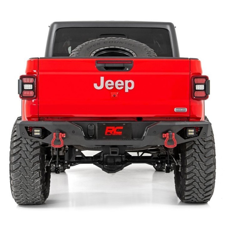 Zderzak stalowy tył z oświetleniem LED Rough Country Rock Crawler 