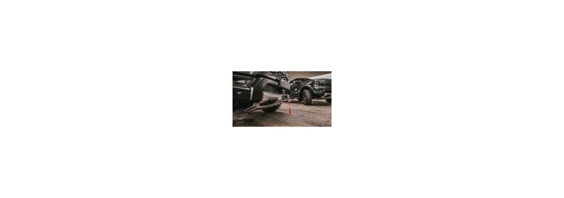 Montaż wyciągarki Ford Ranger Raptor - płyta - wyciągarka - Radar